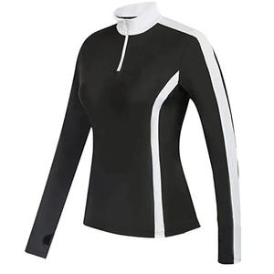 Couche de base à manches longues extensible femmes chemise d'équitation vêtements équestres cavalier compétition spectacle chemises - Product Image 4