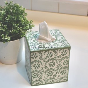 Boîte de rangement de mouchoirs décorative de table de la plus grande qualité Boîte de distribution de mouchoirs de table moderne de forme carrée et de taille personnalisée en Inde - Product Image 5