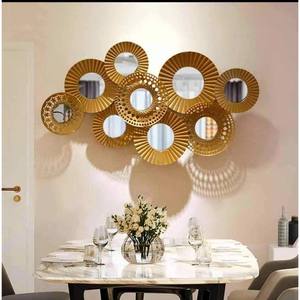 Art mural en métal pour la décoration de la maison Nouveau design Forme ronde Art mural pour chambre et décoration de mariage Nouvelle arrivée - Product Image 2