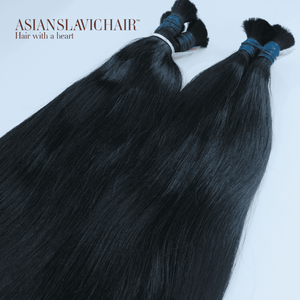 Cabello crudo sin procesar Fábrica al por mayor Virgen natural 100% Extensión de cabello humano Cutícula alineada Cabello a granel de ASH Vietnam - Product Image 5