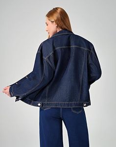 Chaqueta Vaquera Moderna para Mujer 2025, Estilo Y2K Informal, con Botones de Estrás, Diseño Premium Personalizado OEM para Marcas de Moda, Mayoristas y Minoristas - Product Image 3