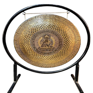 Meilleurs gros gongs tibétains faits à la main pour les prières religieuses Thérapie sonore Yoga Méditation au prix de gros bon marché - Product Image 1