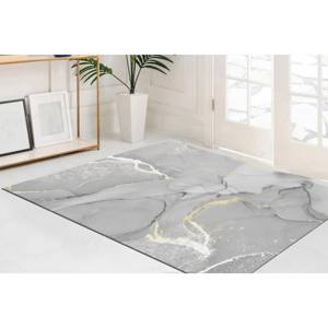 Tapis moderne gris imprimé marbre : doux, populaire, design mural, tapis fin non tissé - Product Image 5