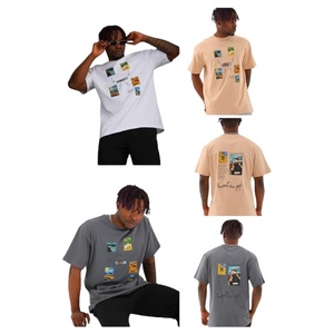 T-shirt surdimensionné Streetwear Imprimé graphique vintage surdimensionné Grande taille Coton lourd élégant - Product Image 4