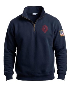 Sweat-shirt personnalisé pour homme en coton épais, col montant zippé, en molleton bouclette, écologique, OEM ODM - Product Image 5