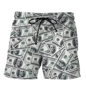 Precio más barato, pantalones cortos de playa de secado rápido para hombre, bañadores impermeables estampados de talla grande, trajes de baño para hombre - Product Image 5