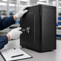 Fabrication de tôle de précision personnalisée OEM Revêtement en poudre Boîtier d'ordinateur en acier inoxydable et aluminium Châssis arrière