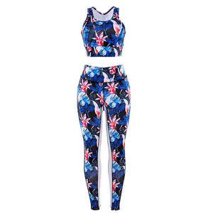 Conjunto de Ropa Deportiva para Mujer, Leggings de Yoga sin Costuras, Top Corto Deportivo, Conjunto de Yoga para Mujer, Ropa de Gimnasio, Trajes de Yoga para Mujer - Product Image 1