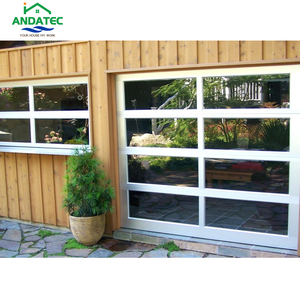 Puerta de <span class=keywords><strong>garaje</strong></span> de vidrio elegante de alta calidad, perfecta para villas contemporáneas, garajes familiares, puerta de <span class=keywords><strong>garaje</strong></span> de vidrio laminado transparente - Product Image 1