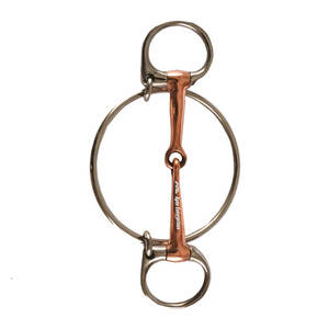 Bridon de course de chevaux Dexter Ring en acier inoxydable professionnel, embouchure en cuivre lisse, design personnalisé, haute qualité, personnalisable - Product Image 2