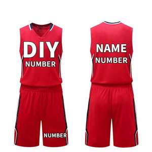 Collège unique américain personnalisé basket-ball réversible et ensemble d'uniformes à séchage rapide pour hommes avec personnalisation complète - Product Image 3