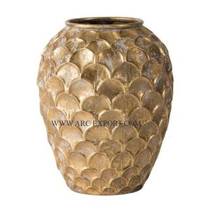 Vases à fleurs modernes en aluminium de couleur noire Vases à fleurs de table en métal de qualité supérieure pour le jardin et le mariage Vases à fleurs pour le bureau - Product Image 3