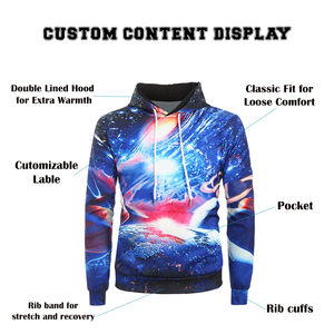 Sweat-shirt à capuche personnalisé pour homme, sublimation, polyester, vêtements de sport, vêtements d'entraînement, vêtements d'équipe, sweat-shirt à capuche, fabrication directe d'usine Sialkot, qualité supérieure RCS - Product Image 4