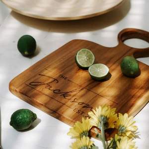 Tabla de cortar de madera de la mejor calidad con colores y tamaños personalizados para servir y cortar verduras y frutas - Product Image 6