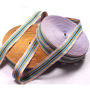 Pakistan Manufacturer Wholesale <b>100</b>% Silk Grosgrain <b>Fabric</b> Ceremonial Multy Color Reflective Moire Medal Ribbon - Product Image 5