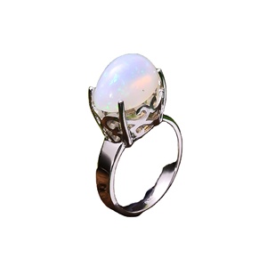 แหวนโอปอลจากเอธิโอเปียน6.2กรัมทำจากเงินสเตอร์ลิง92.5เป็นเครื่องประดับสำหรับสุภาพสตรี - Product Image 1