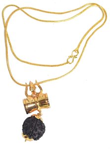 โซ่ Rudraksha Damru Kavach - Product Image 3