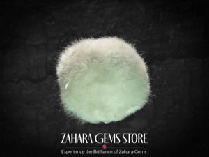 พลอยคริสตัลสีขาวจากอินเดีย okenite แร่ไจโรไลต์เกรดบอลจากอินเดีย okenite - Product Image 2