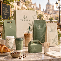Emballages personnalisés pour cafés AT PACK avec des sacs à café, des gobelets en papier, des boîtes à emporter et des sacs en papier, emballages pour cafés en gros