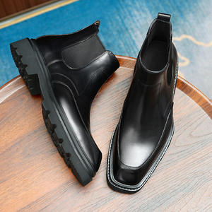Bottes en cuir de mouton marron de luxe, au-dessus du genou, avec surface imperméable et doublure anti-humidité pour le froid et les occasions formelles - Product Image 5