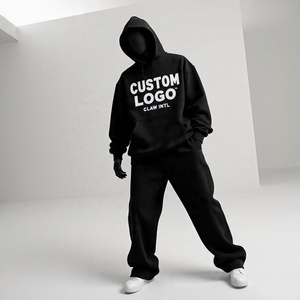 Conjunto de Pantalones Deportivos Holgados y Sudadera con Capucha Extra Grande, 100% Algodón, Estampados, Ecológicos, Personalizables con Muestra Gratuita - Product Image 2