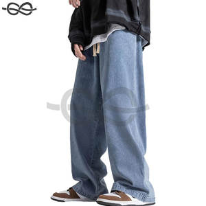 Jean Jogger Homme Personnalisé Hip Hop Coupe Ample Streetwear Biker Baggy Imprimé Cargo Tendance Confortable en Velours Côtelé - Product Image 5