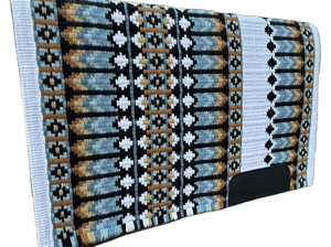 Manta occidental recta de lana suave de tamaño 34x42 con patrones de colores vibrantes para entrenadores y almohadillas de sillín - Product Image 4