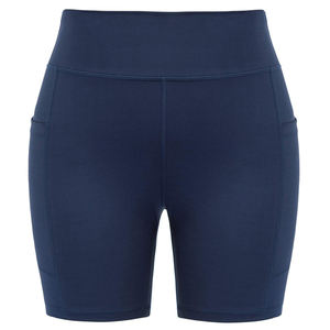 Personnalisé sans couture Gym Sport Fitness Workout Bleu Marine Short de Yoga Taille Haute Flexible Stretch Activewear pour les Femmes - Product Image 1