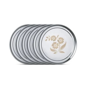 Vente à forte demande Assiette ronde en acier inoxydable pour dîner, plat à pâté, plat à nourriture en acier pour cuisine, restaurants et hôtels - Product Image 6