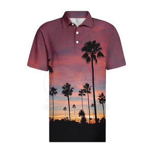 เสื้อโปโลแขนสั้นพิมพ์ซับลิเมชันแนวสตรีทเสื้อโปโลพิมพ์ลาย - Product Image 3