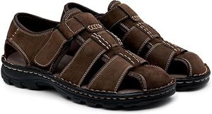 2025 High Quality Men's Sport Sandals Comfortable Closed Toe Leather Outdoor Shoes Arch <b>Support</b> Non-Slip Athletic Summer/Winter - Product Image 2