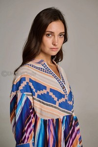 Nuevo estilo Casual mujer estampado Floral Kimono verano vestido Kimono estilo blusa manga ancha cinturón vestidos de mujer - Product Image 2