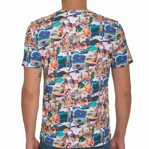 T-shirts à manches courtes pour hommes de haute qualité nouveauté impression par sublimation style personnalisé fabriqué à partir de polyester/coton impression OEM - Product Image 2