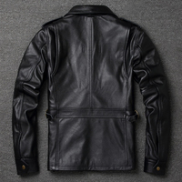 Veste en cuir slim pour homme, best-seller, de haute qualité, pour l'hiver, design personnalisé, logo sur le devant, coupe-vent, respirante