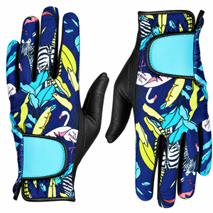 Gants de golf personnalisés OEM de haute qualité avec impression colorée, en cuir PU, protection UV, pour hommes, vêtements de sport - Product Image 5