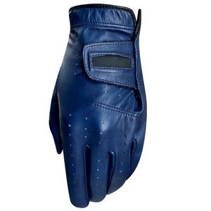 Gant de golf en cuir Cabretta pour femme main gauche confortable Durable bleu évacuation de l'humidité poignées respirant Logo personnalisé sport - Product Image 2