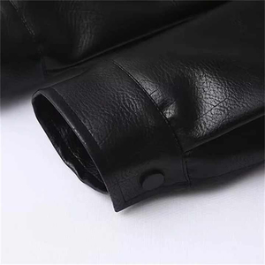 Nouvelle veste en cuir pour femmes à la mode d'hiver, design européen et américain décontracté, veste en cuir de voiture inspirée de la machine avec OEM - Product Image 6