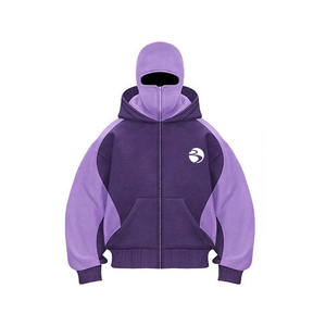 เสื้อฮู้ดสำหรับผู้ชายขนแกะหนาแบบรูดซิปมีฮู้ดสำหรับใส่กลางแจ้งออกแบบได้ตามที่ต้องการ - Product Image 5