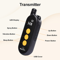 Add-A-Dog Trainings halsband-3 Modi: Ton, Vibration oder Spray-Wiederauf ladbarer und wasserfester Remote Spray Trainer