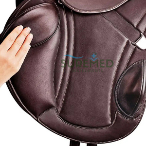 อานม้าหนังปรับได้สำหรับแข่งม้าและขี่ม้าแบบเทรล น้ำหนักเบา พร้อมสายรัดข้อเท้าที่ทนทาน - Product Image 2