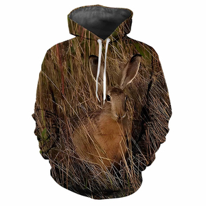 Sudadera con capucha de caza de concha blanda para hombre, chaqueta de camuflaje con capucha para deportes al aire libre, ropa de poliéster para hombre - Product Image 2