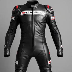 Combinaison de course en cuir de vache haute performance | Engrenage de piste perforé | Bosse aérodynamique | Option de logo personnalisé OEM/ODM - Product Image 4