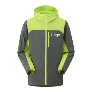 แจ็กเก็ตผ้าใบสำหรับวิ่งกันน้ำแห้งเร็วเสื้อกันลมกีฬาฤดูหนาวน้ำหนักเบาไซส์ XS สไตล์ลำลองออกแบบได้ตามต้องการ - Product Image 5