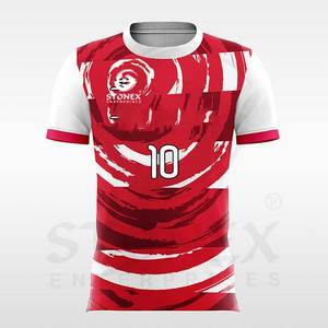 Camiseta de fútbol deportiva de alta calidad OEM, conjunto de uniformes de fútbol personalizados, fabricante de camisetas de fútbol - Product Image 3