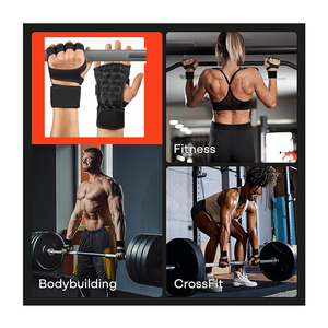 Guantes de levantamiento de pesas de gimnasio impresos con logotipo de precio de fábrica/guantes de levantamiento de pesas antideslizantes más vendidos para entrenamiento - Product Image 6