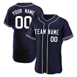 Vente en gros de maillots de baseball pour hommes de la meilleure qualité respirants avec maillots de baseball personnalisés avec nom d'équipe imprimé Softball - Product Image 2