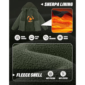 Sudaderas con capucha de algodón de alta calidad para hombres con cremallera Ropa casual cómoda y transpirable Colores y logotipo personalizados - Product Image 6