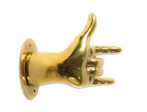 Accessoires de cuisine muraux crochets métalliques support de rangement cintre ménage salle de bains organisateur mural de clés espace crochet en laiton - Product Image 6