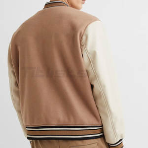 Meilleures ventes en ligne Meilleur prix Veste Letterman Service OEM Veste Letterman quantité minimale de commande basse teinte unie - Product Image 3