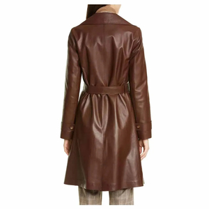 Abrigo de Cuero Genuino para Mujer, Diseño de Moda, Estilo Casual, Venta al Por Mayor 2026 - Product Image 2